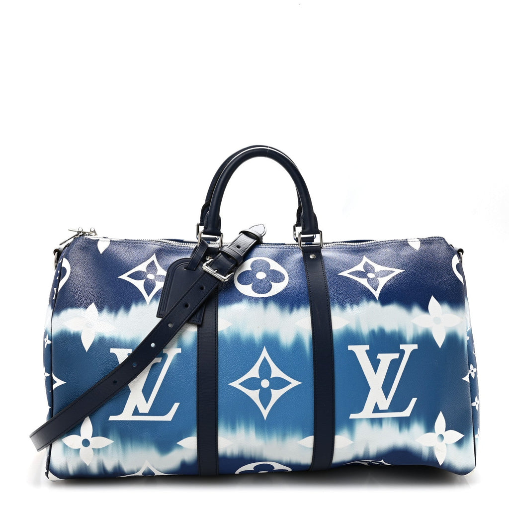 Monogram Escale Keepall Bandouliere 50 Blue wholesalehk.shop