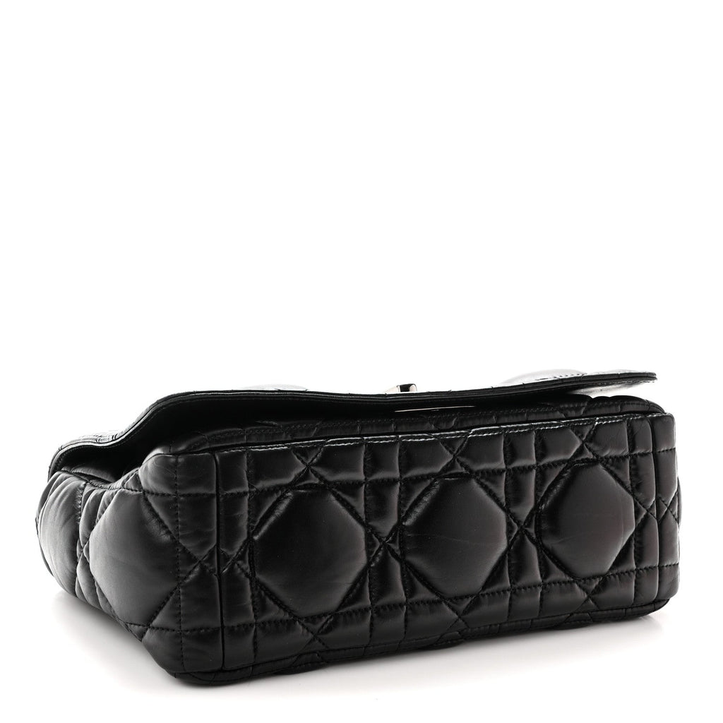 Calfskin Macrocannage Large Caro Bag Black wholesalehk.shop