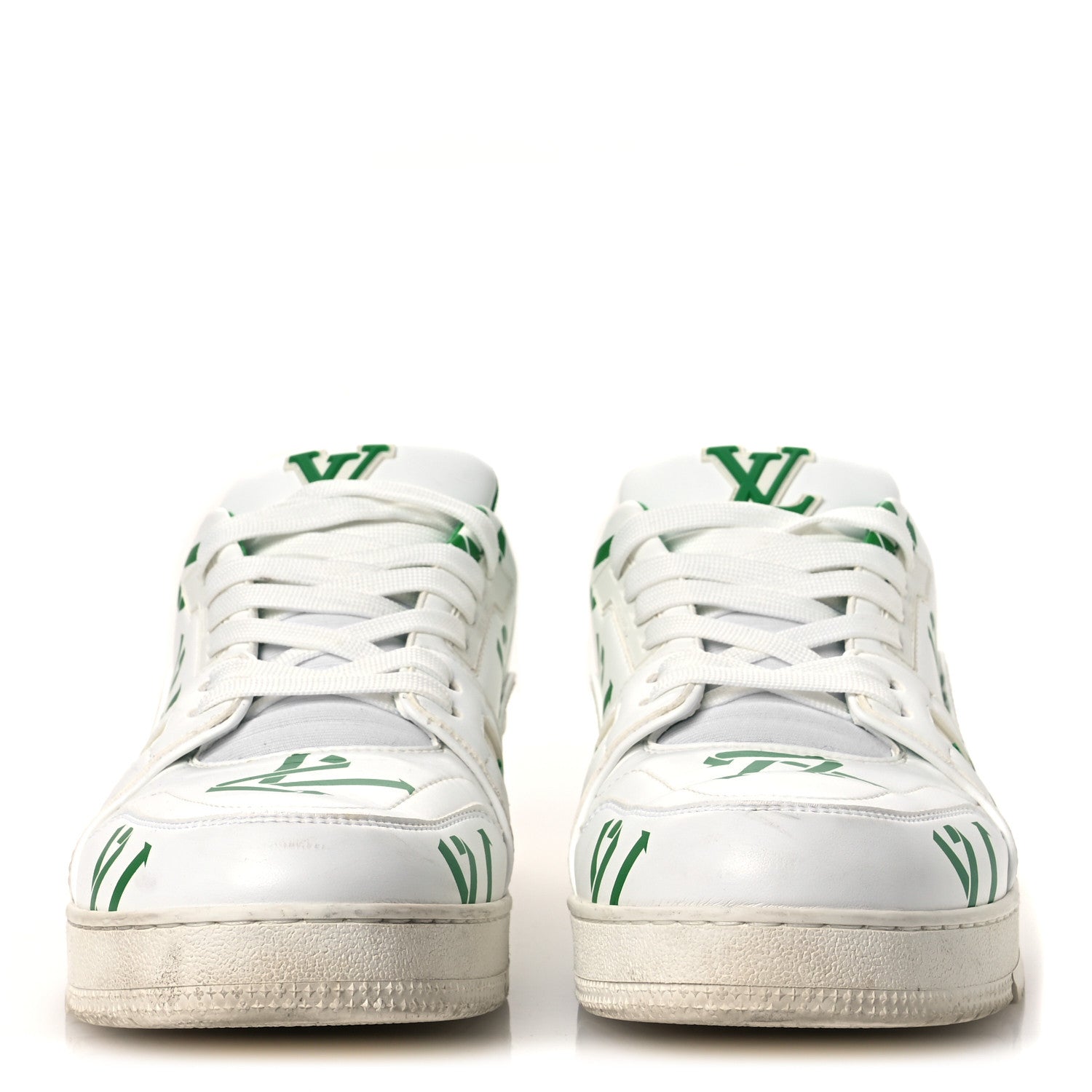 Mens LV Trainer Sneakers 10.5 Green £¨ Direct shipment via from wholesalehk.shop
