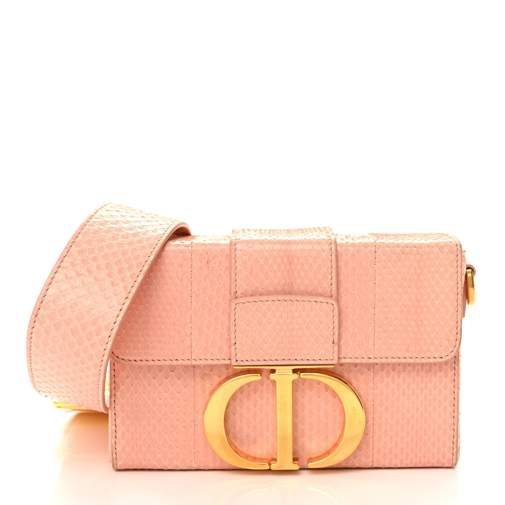 Snakeskin 30 Montaigne Box Bag Rose Clair wholesalehk.shop