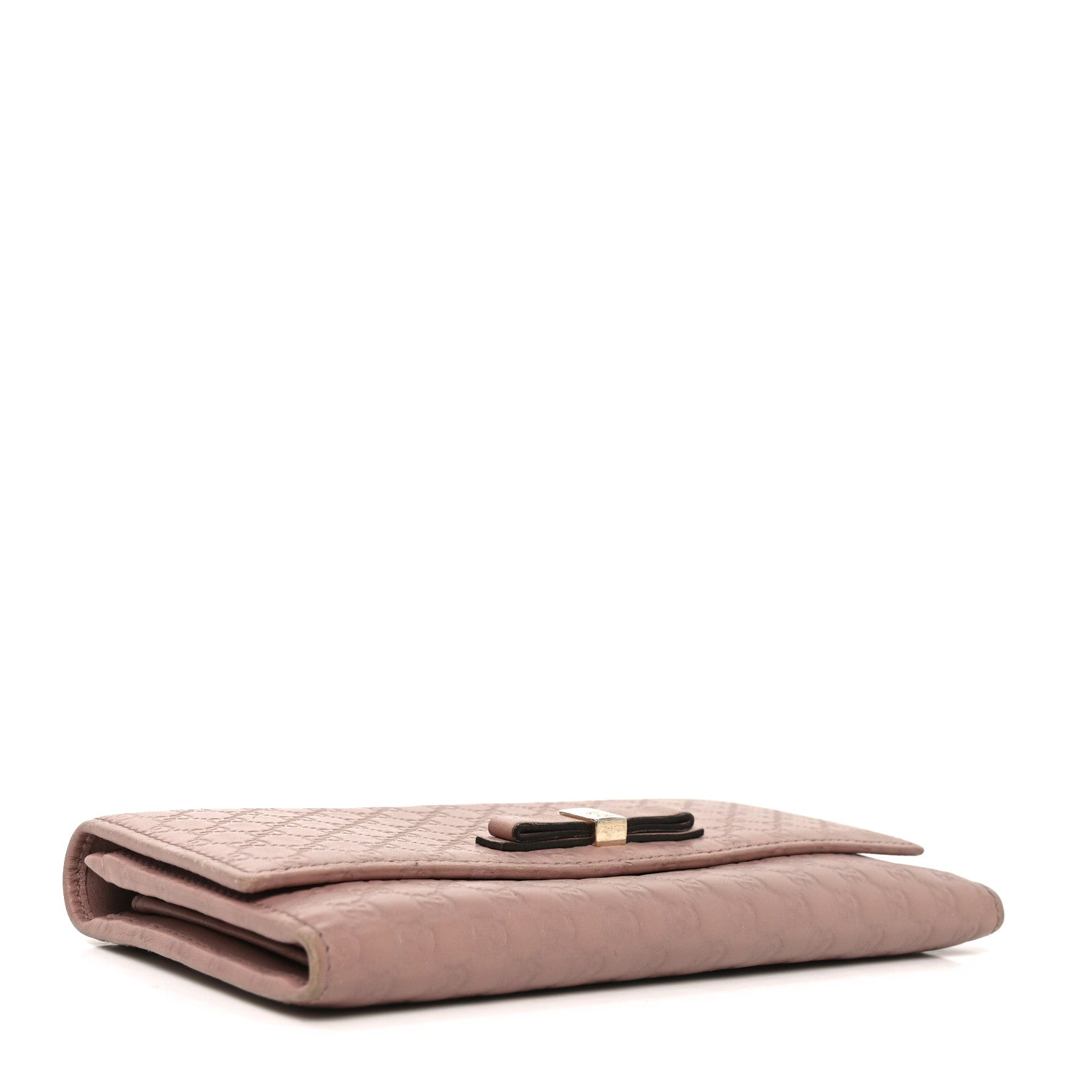 Microguccissima Bow Continental Wallet Soft Pink £¨ Direct shipment via from wholesalehk.shop