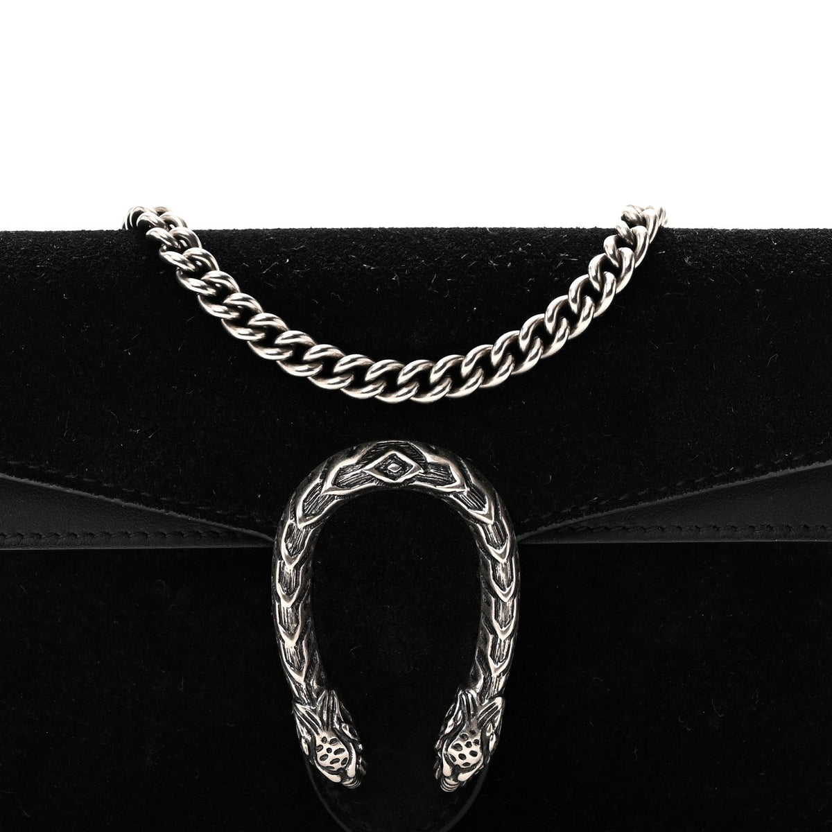 Suede Super Mini Dionysus Shoulder Bag Black wholesalehk.shop