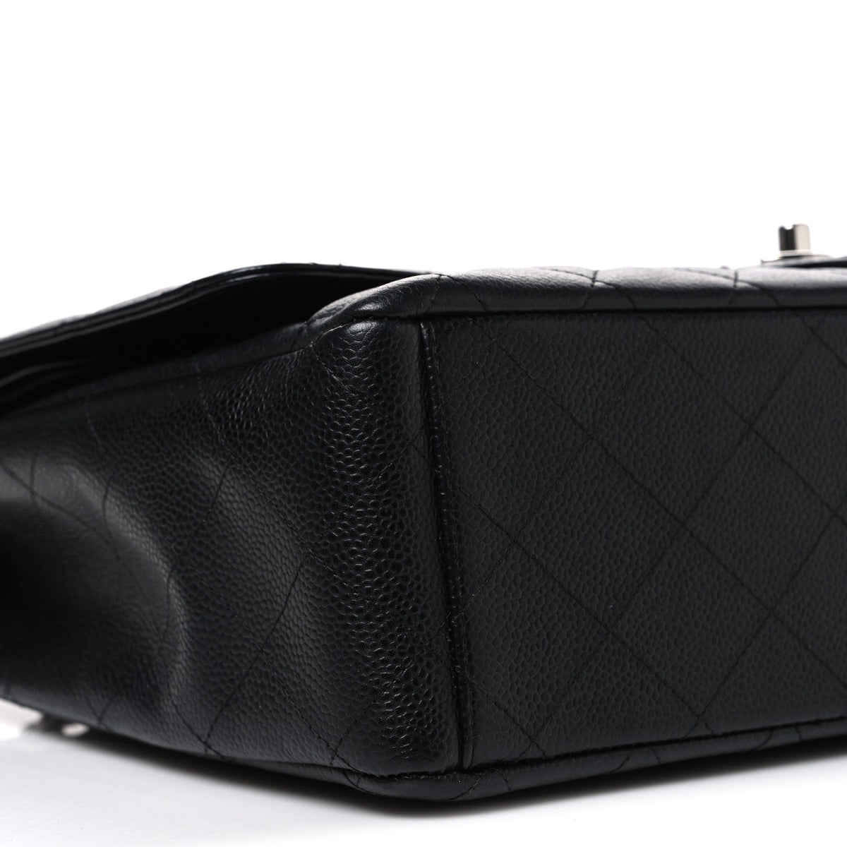 Caviar Quilted Maxi Double Flap Black wholesalehk.shop