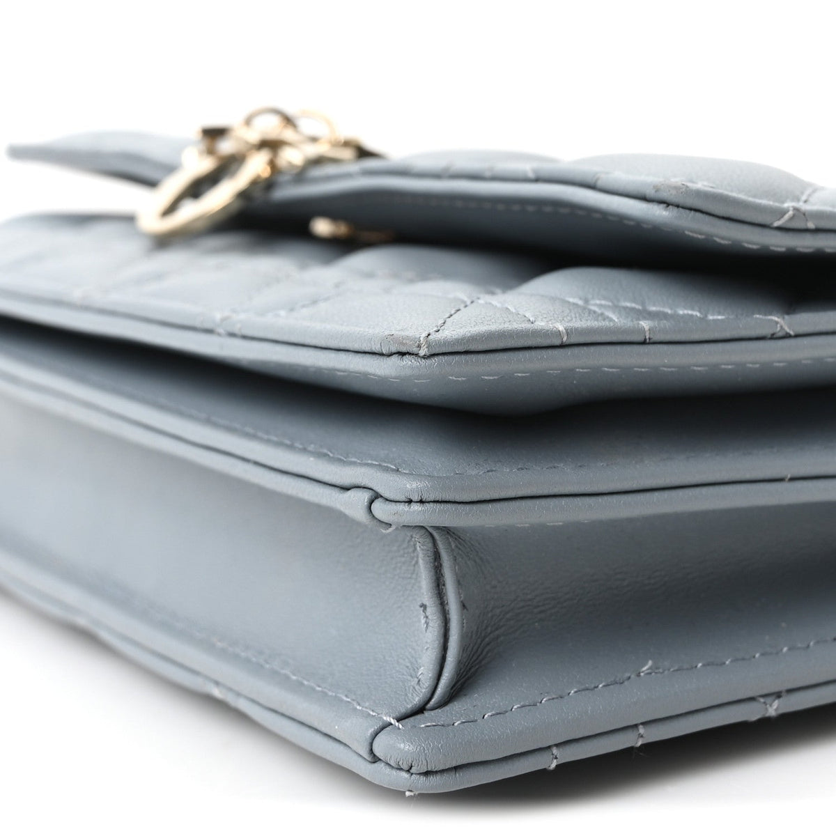 Lambskin Cannage Mini My Dior Top Handle Clutch Cloud Blue wholesalehk.shop
