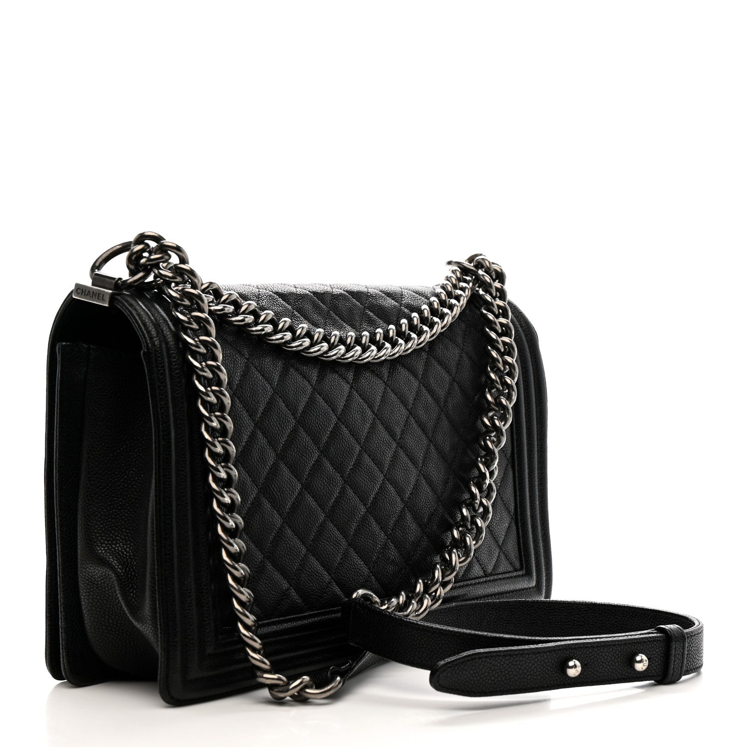 Caviar Quilted New Medium Boy Flap Black wholesalehk.shop