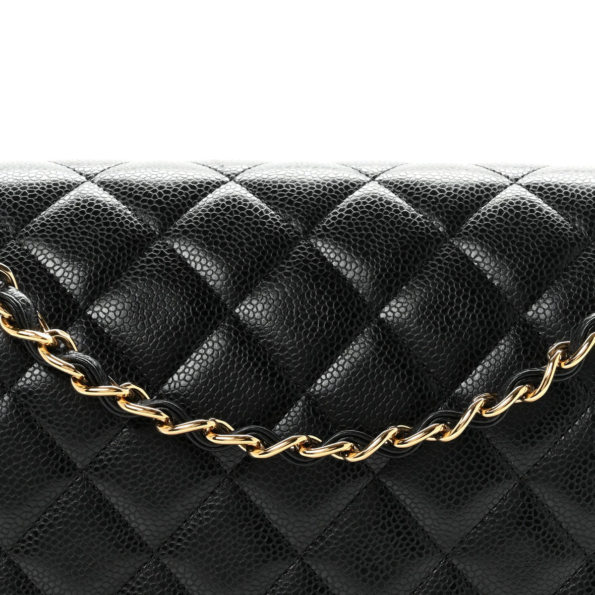 Caviar Quilted Maxi Double Flap Black wholesalehk.shop