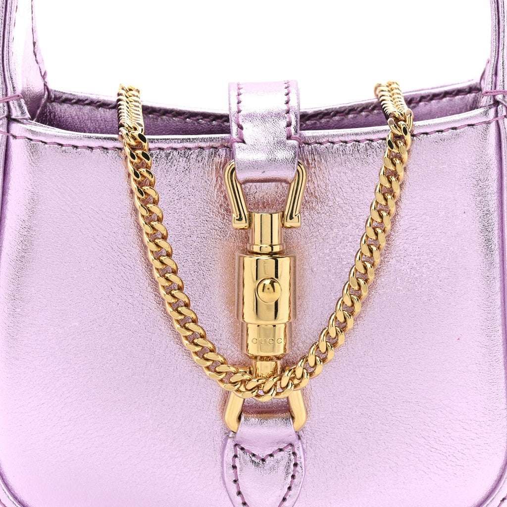 Laminated Nappa Nano Jackie 1961 Hobo Metallic Rosa £¨ Direct shipment via from wholesalehk.shop