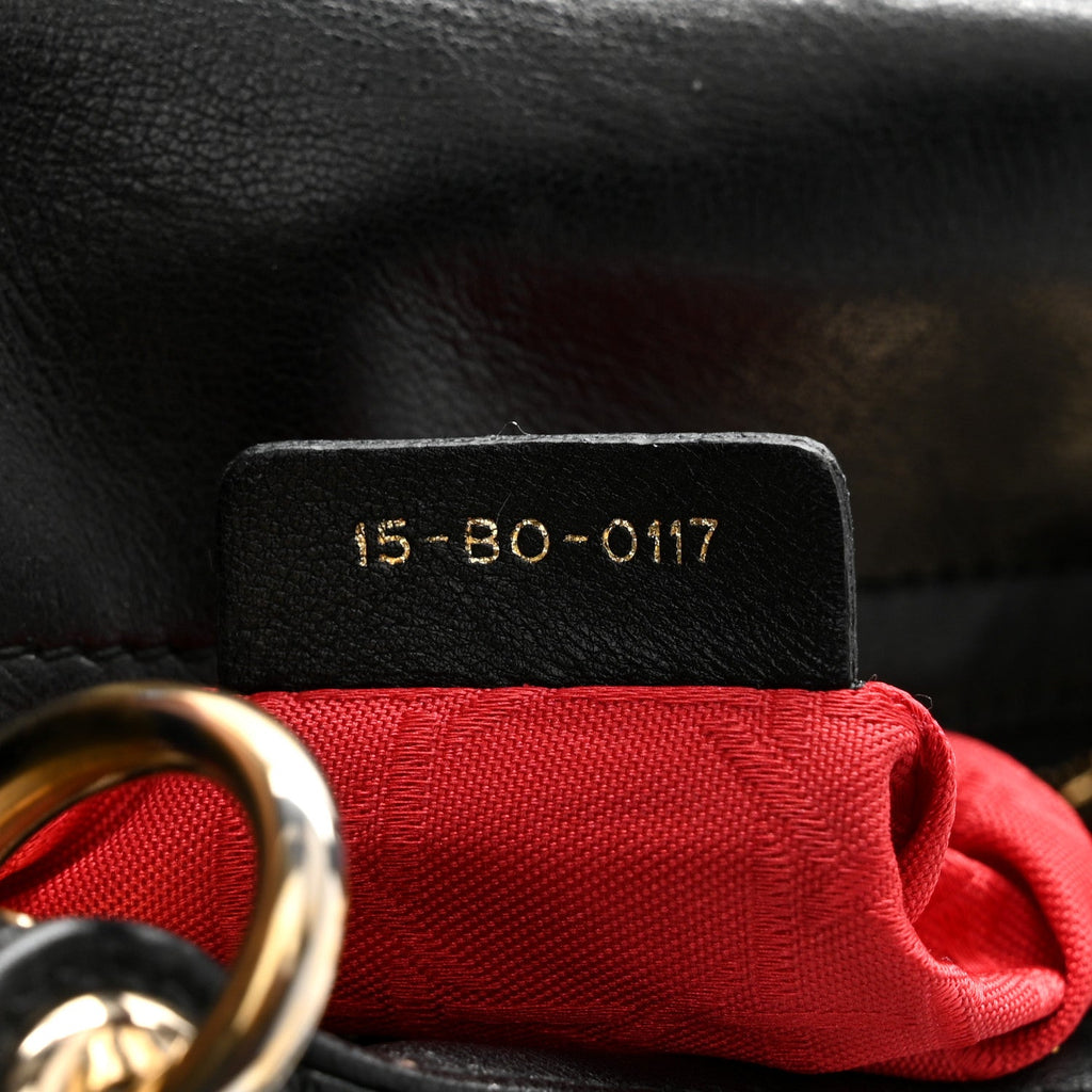 Lambskin Cannage Mini Lady Dior Black wholesalehk.shop