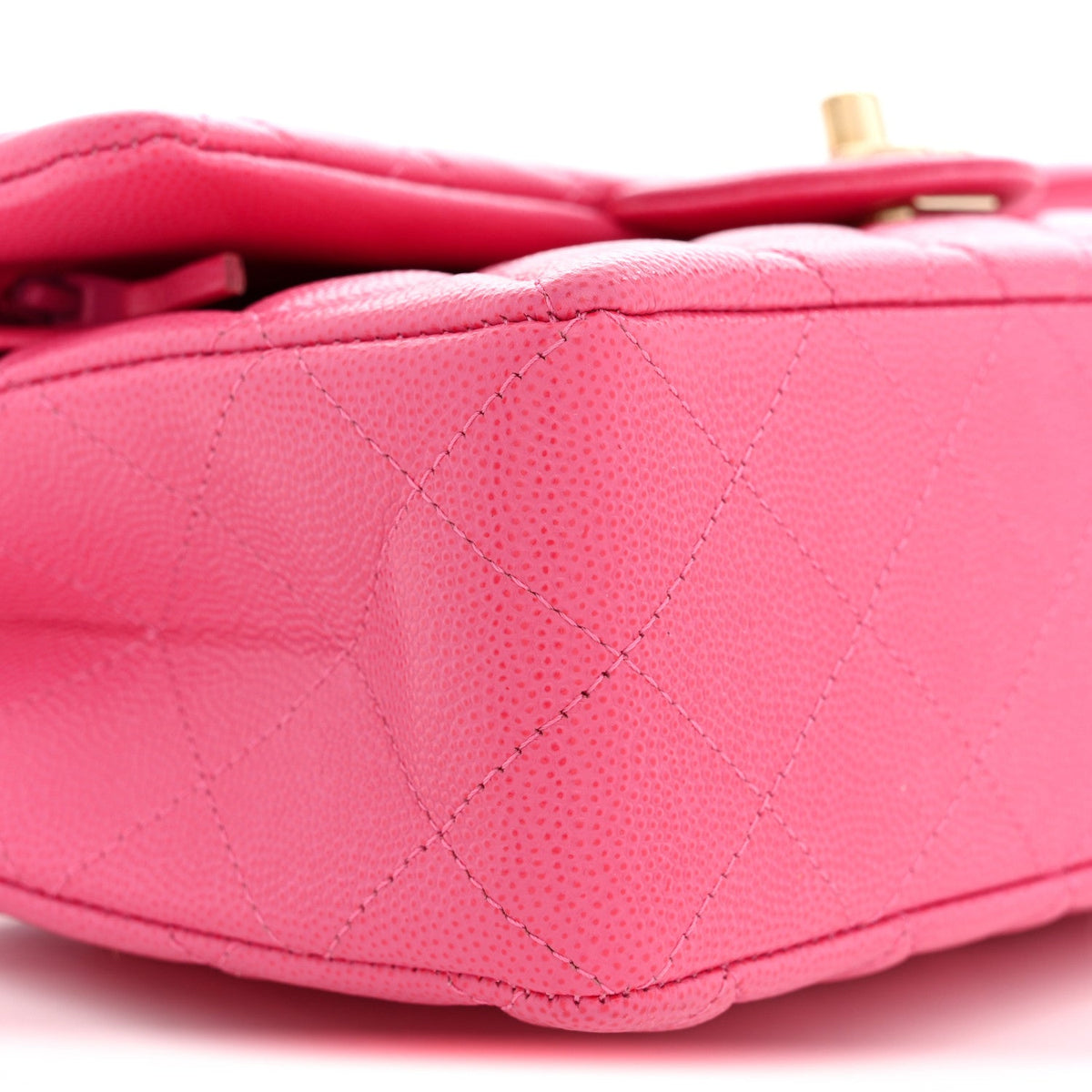 Caviar Quilted Small Double Flap Pink wholesalehk.shop