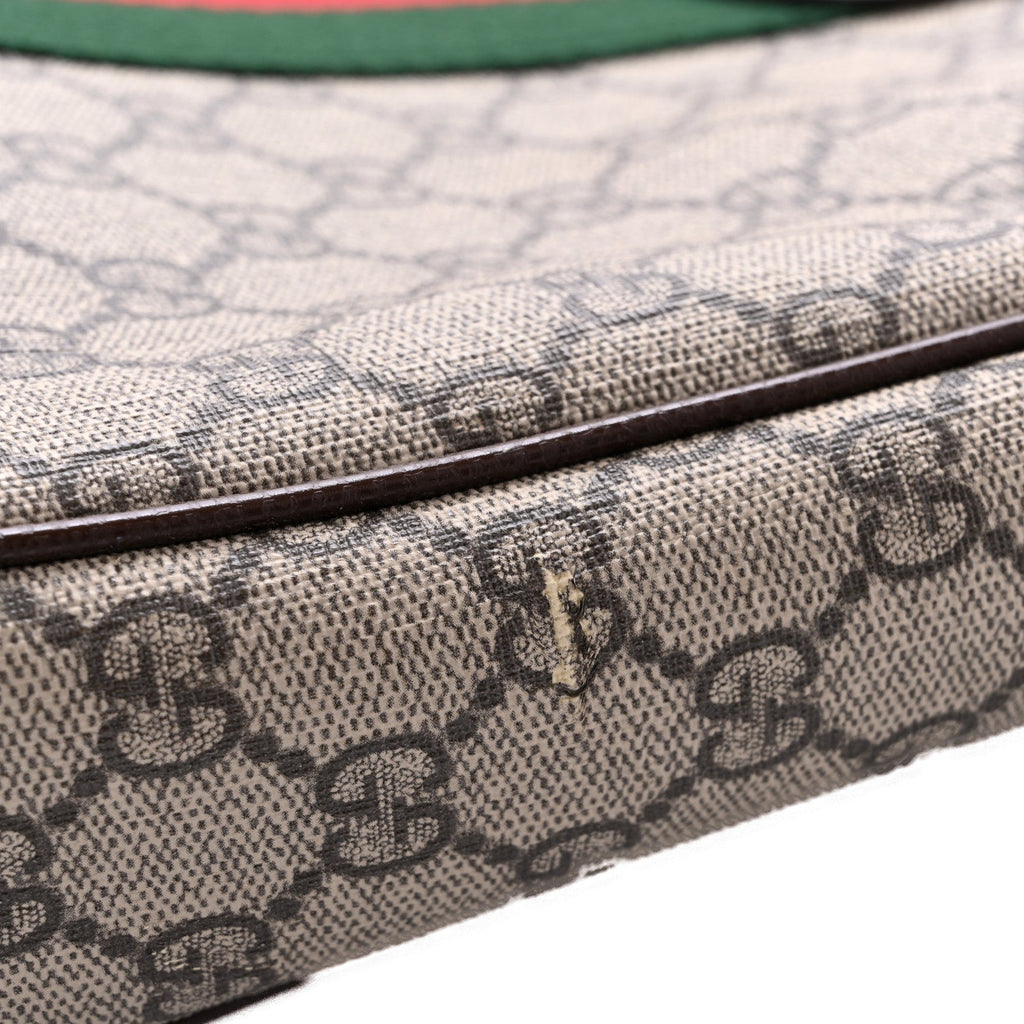GG Supreme Monogram Web Medium Ophidia Messenger Bag Brown wholesalehk.shop