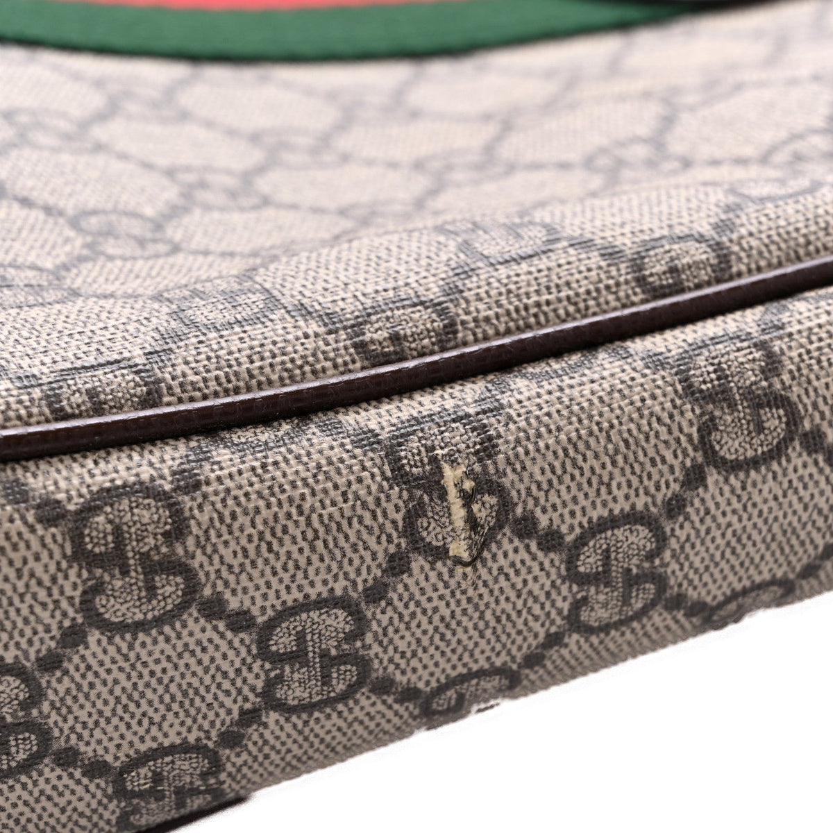 GG Supreme Monogram Web Medium Ophidia Messenger Bag Brown wholesalehk.shop