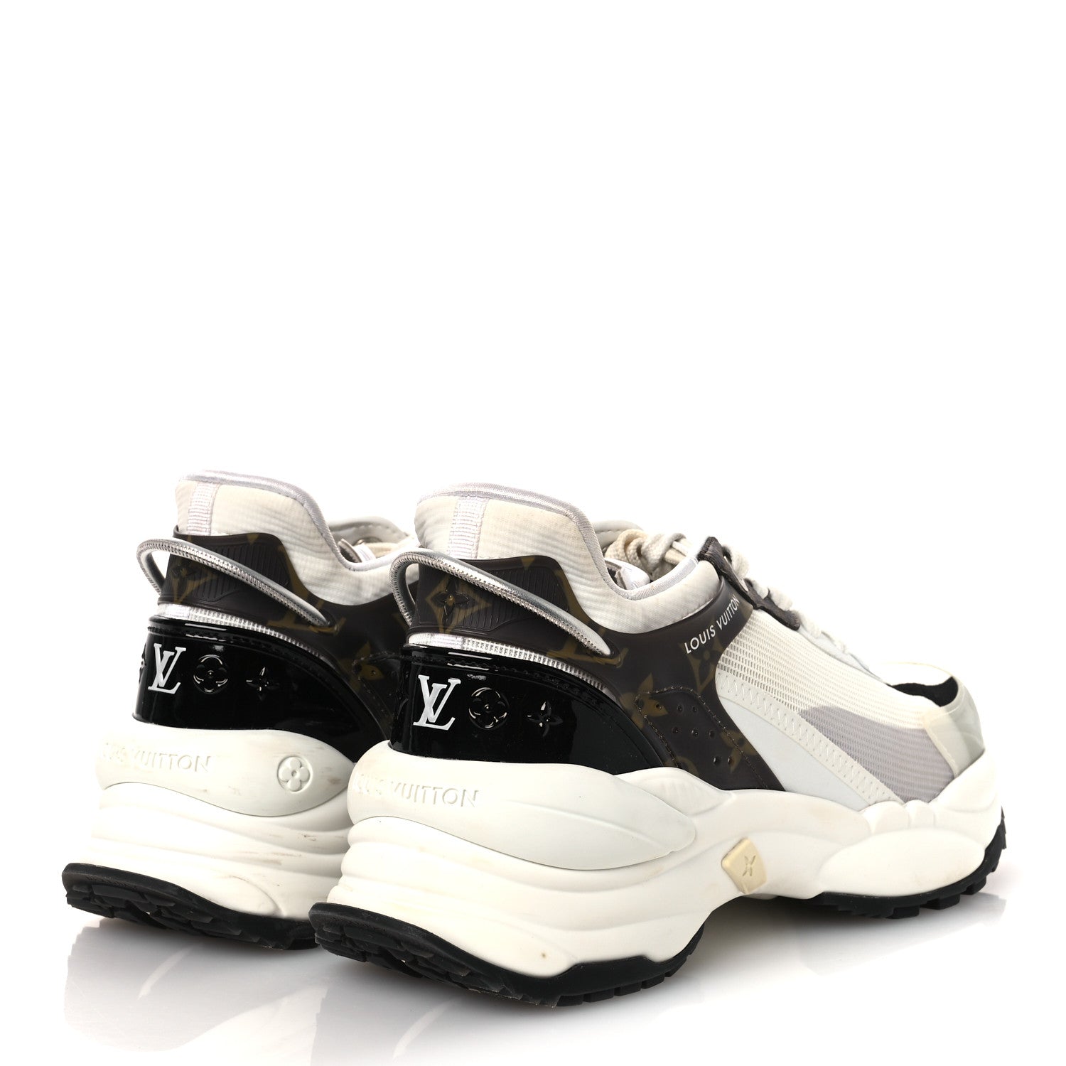Monogram Calfskin Run 55 Sneakers 38 White £¨ Direct shipment via from wholesalehk.shop