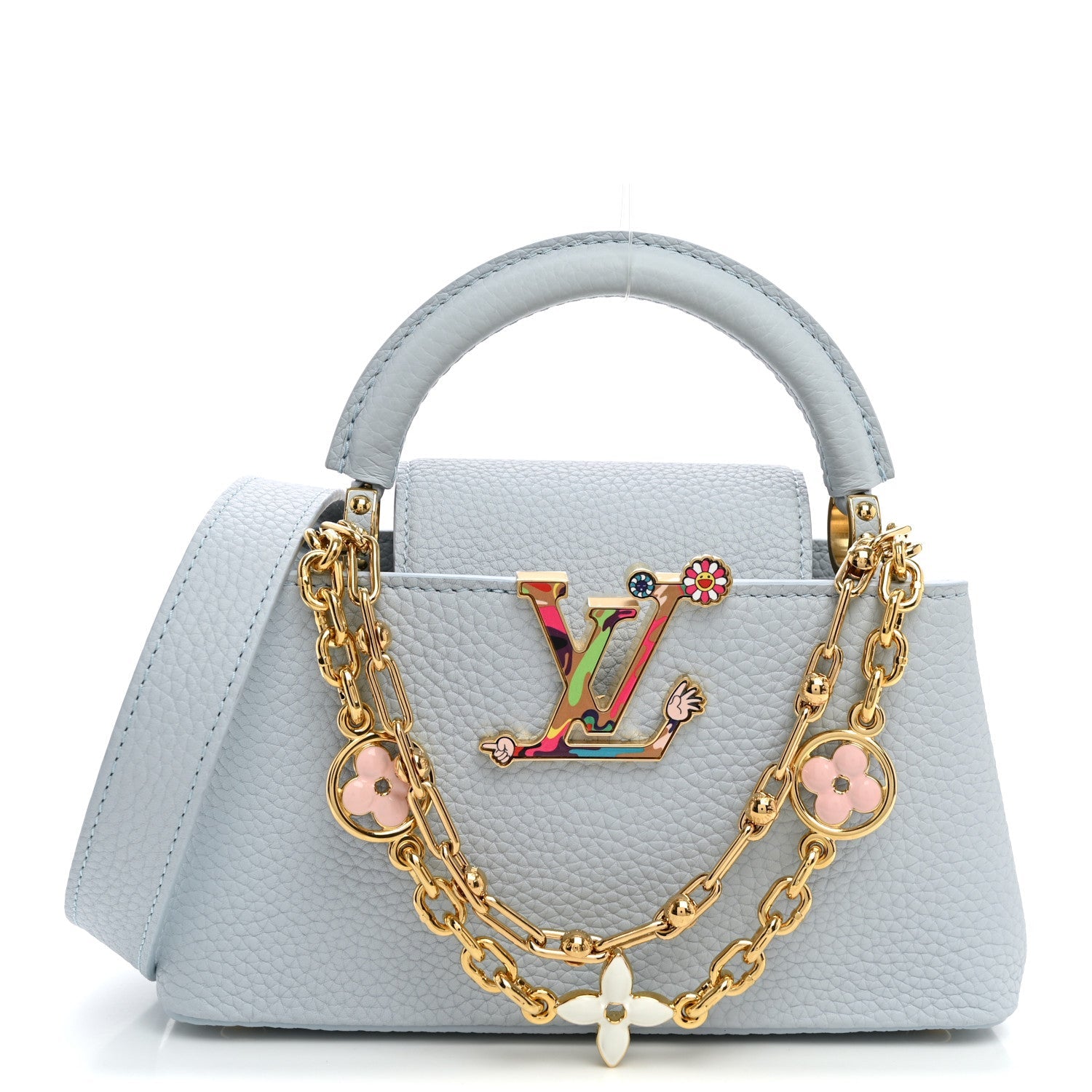LV X TM Taurillon Capucines East West Mini Olympe Blue £¨ Direct shipment via from wholesalehk.shop