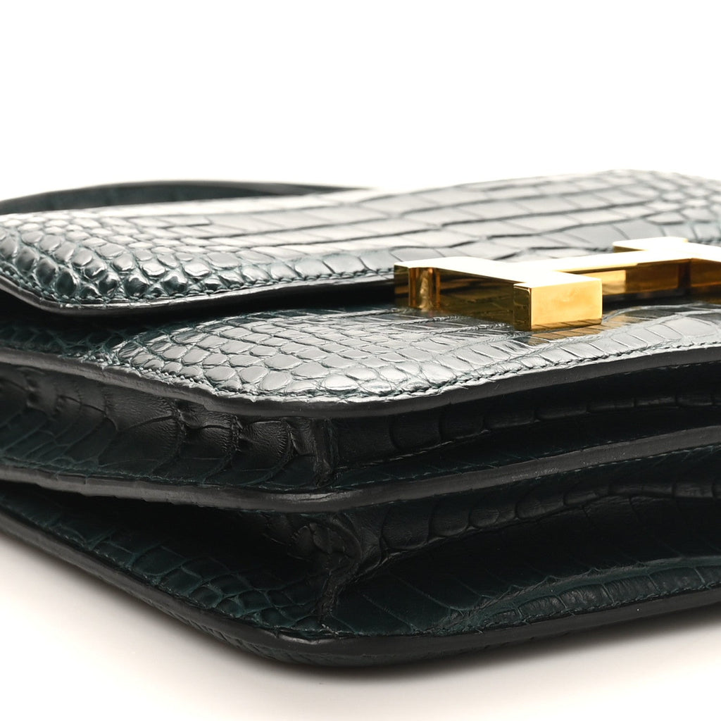 Matte Alligator Constance 18 Vert Cypress £¨ Direct shipment via from wholesalehk.shop