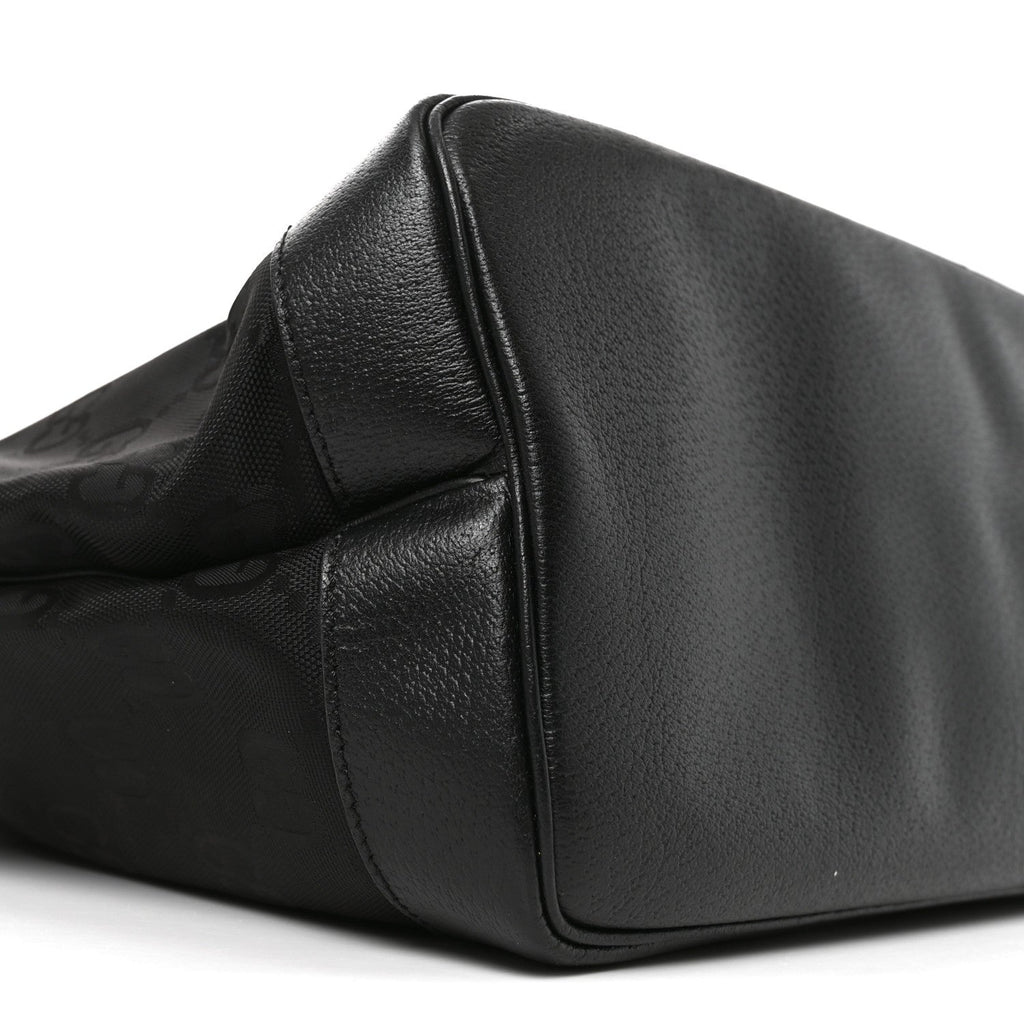 Econyl Nylon Monogram Medium Off The Grid Tote Bag Black wholesalehk.shop