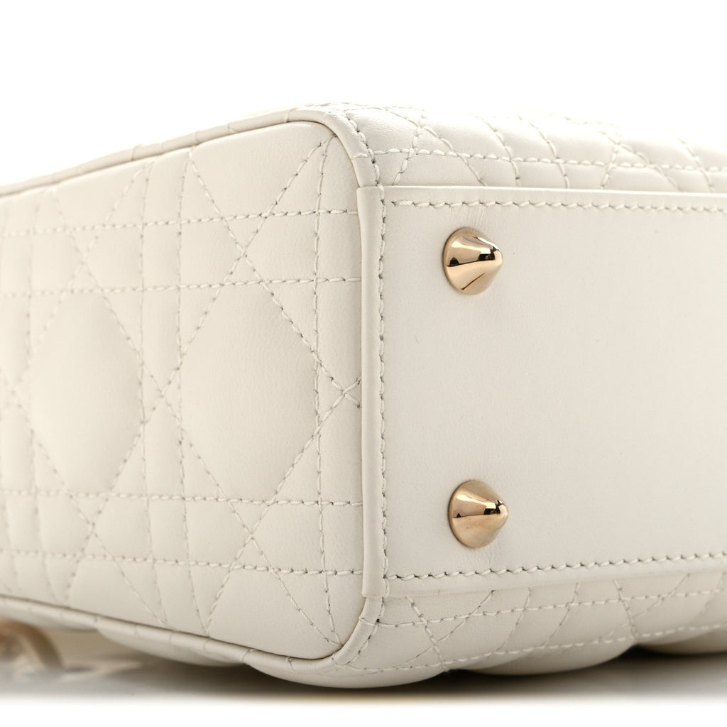 Lambskin Cannage Small My ABCDior Lady Dior White wholesalehk.shop
