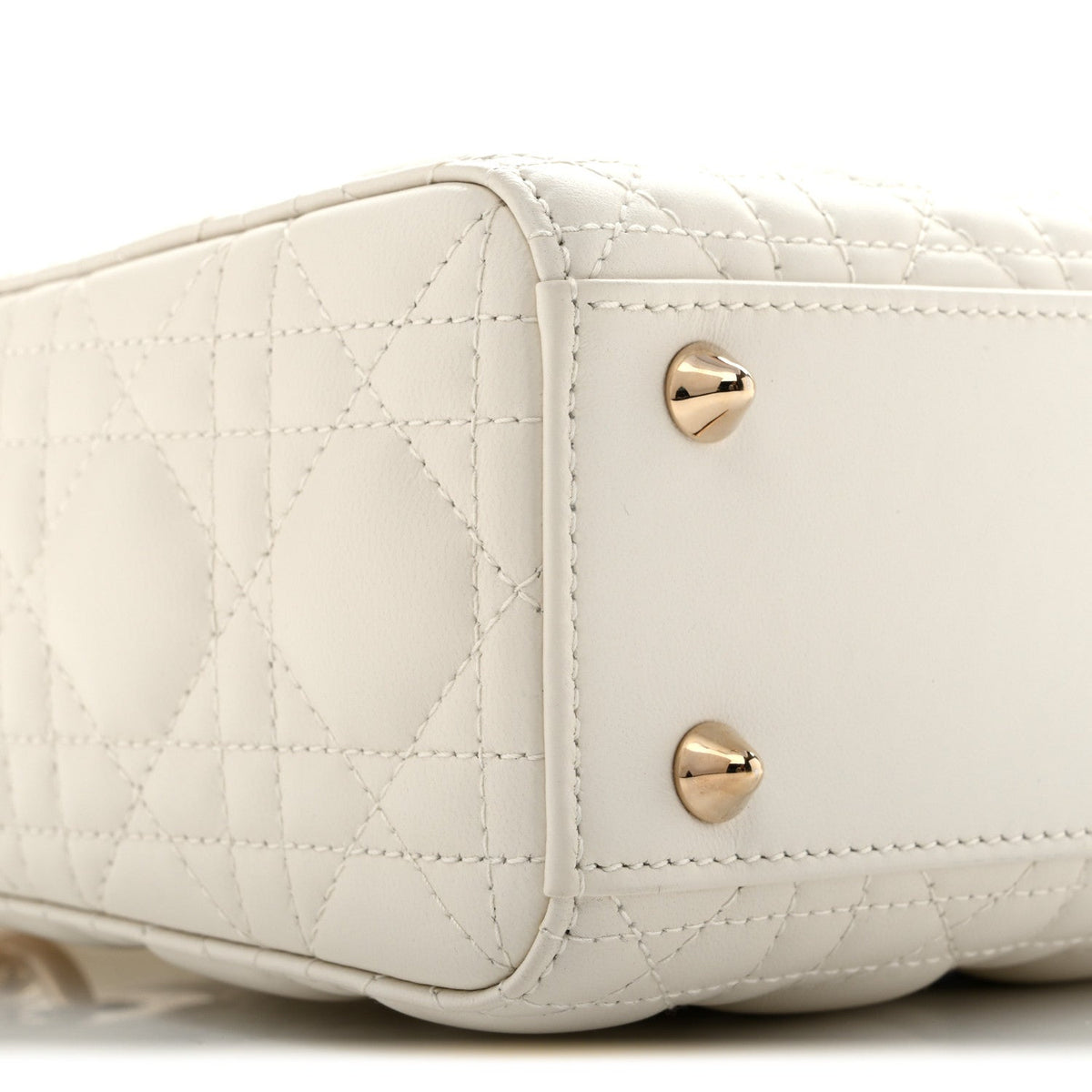 Lambskin Cannage Small My ABCDior Lady Dior White wholesalehk.shop