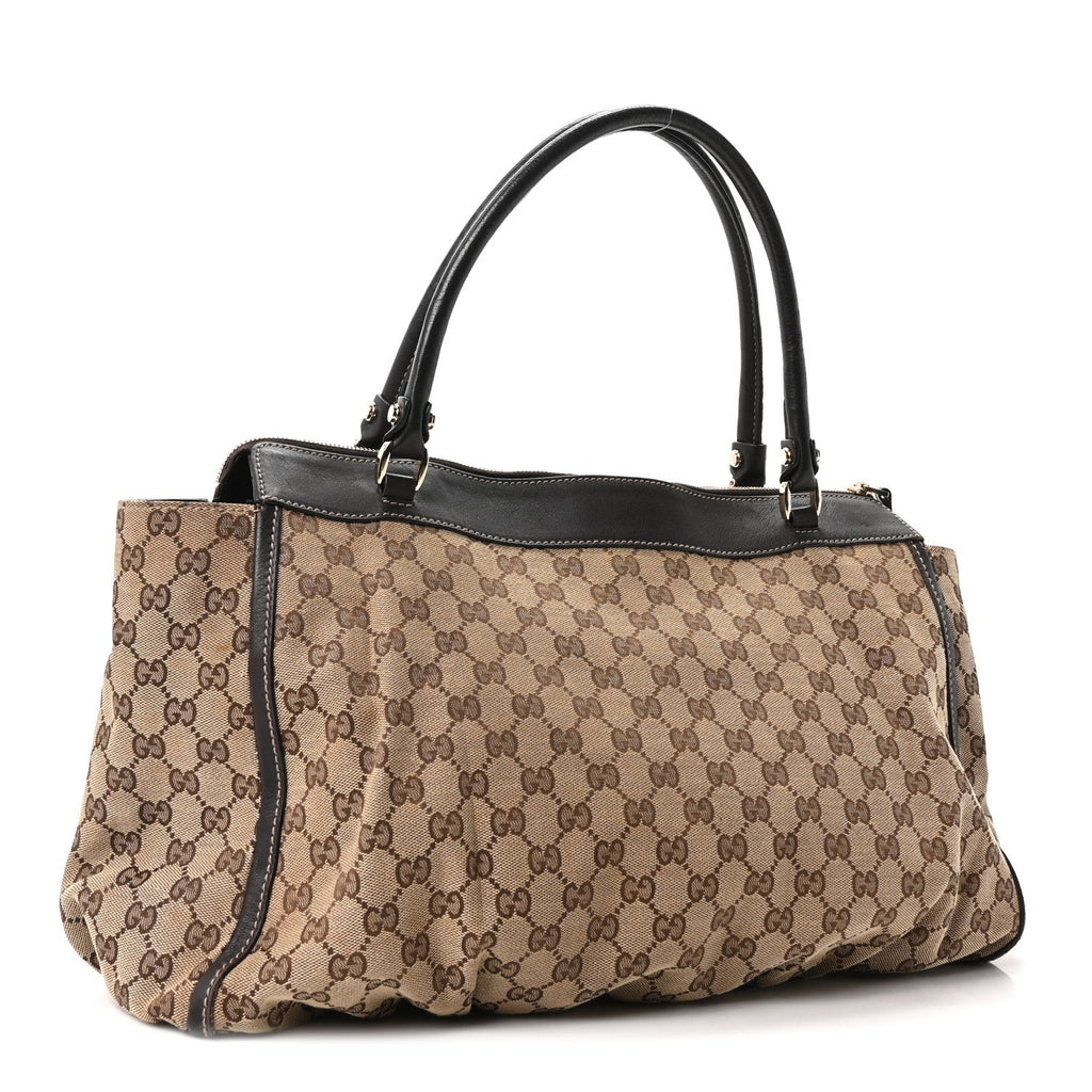 Monogram D Gold Tote Dark Brown wholesalehk.shop