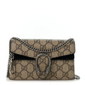 GG Supreme Monogram Super Mini Dionysus Shoulder Bag Black wholesalehk.shop