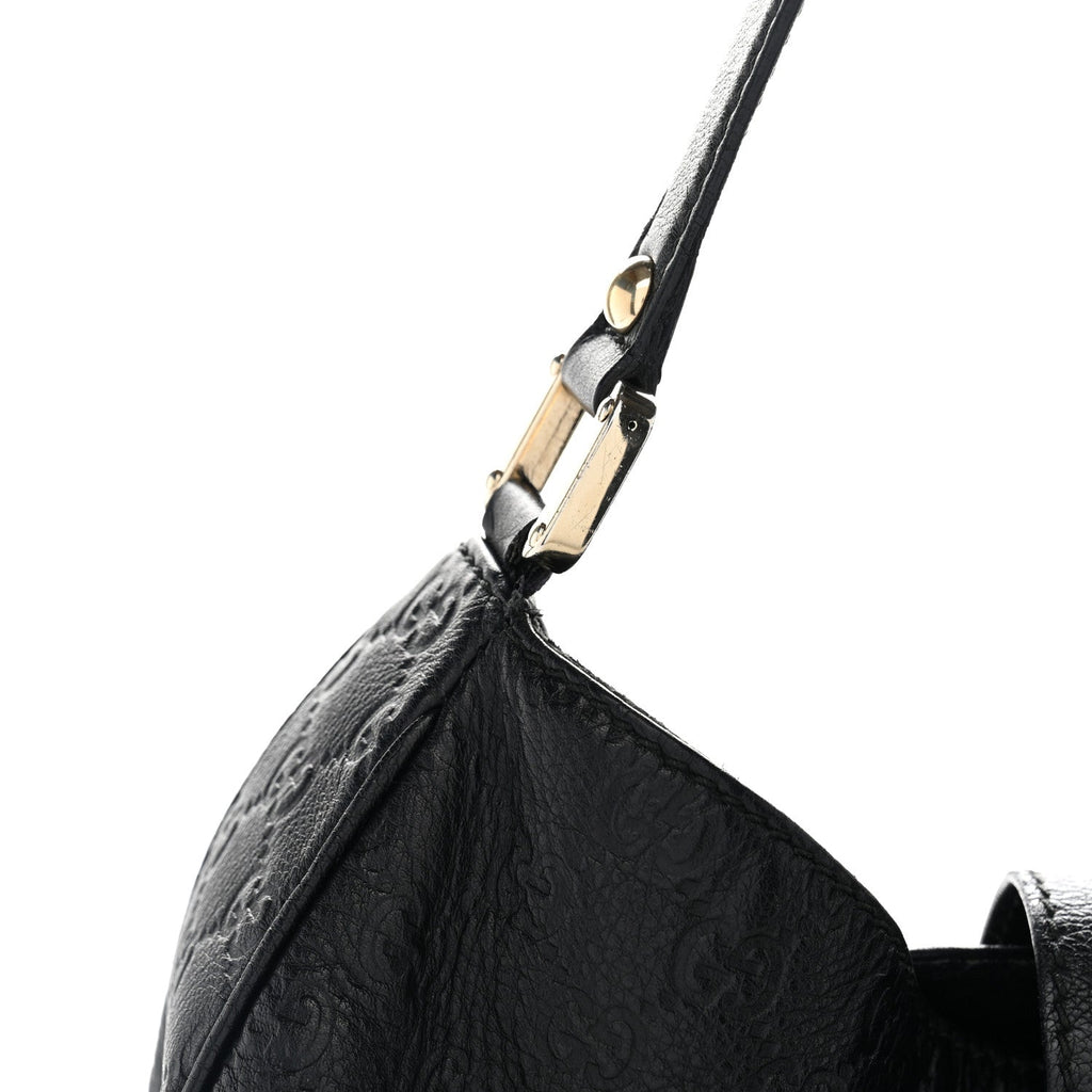 Guccissima Large New Ladies Web Hobo Black £¨ Direct shipment via from wholesalehk.shop