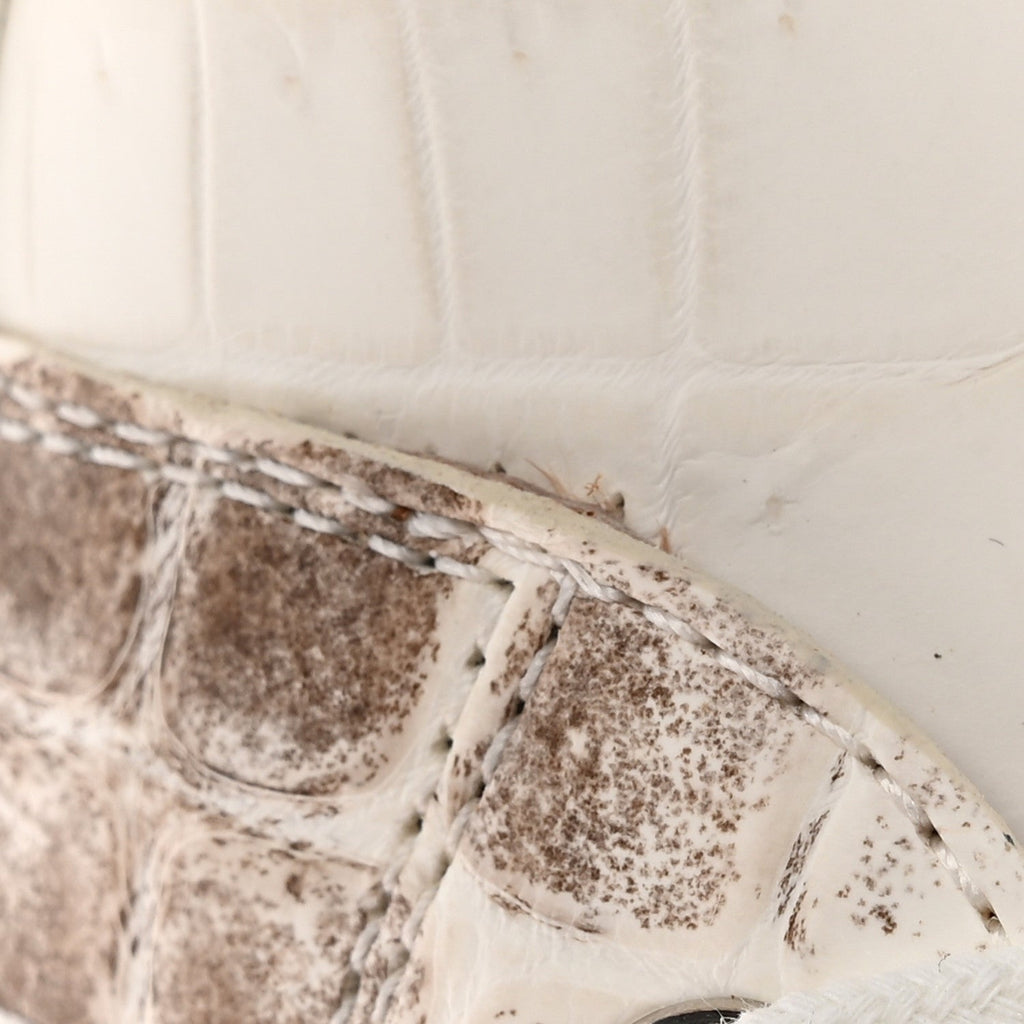 Matte Niloticus Crocodile Himalaya Day Sneaker 37.5 Blanc wholesalehk.shop