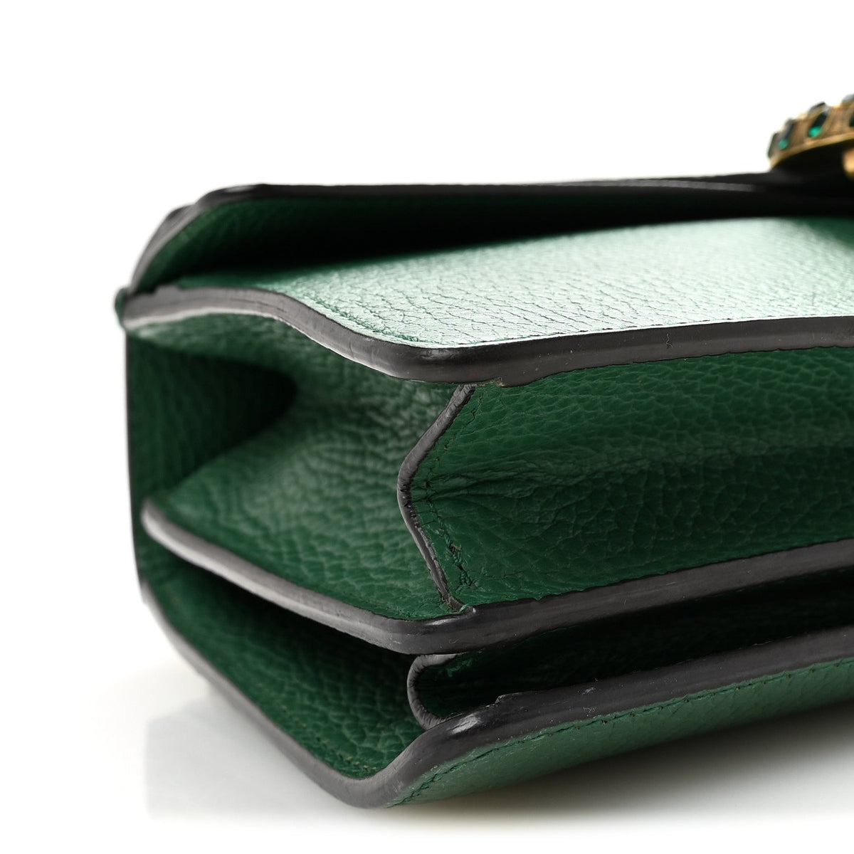 Pebbled Calfskin Small Dionysus Shoulder Bag Emerald wholesalehk.shop
