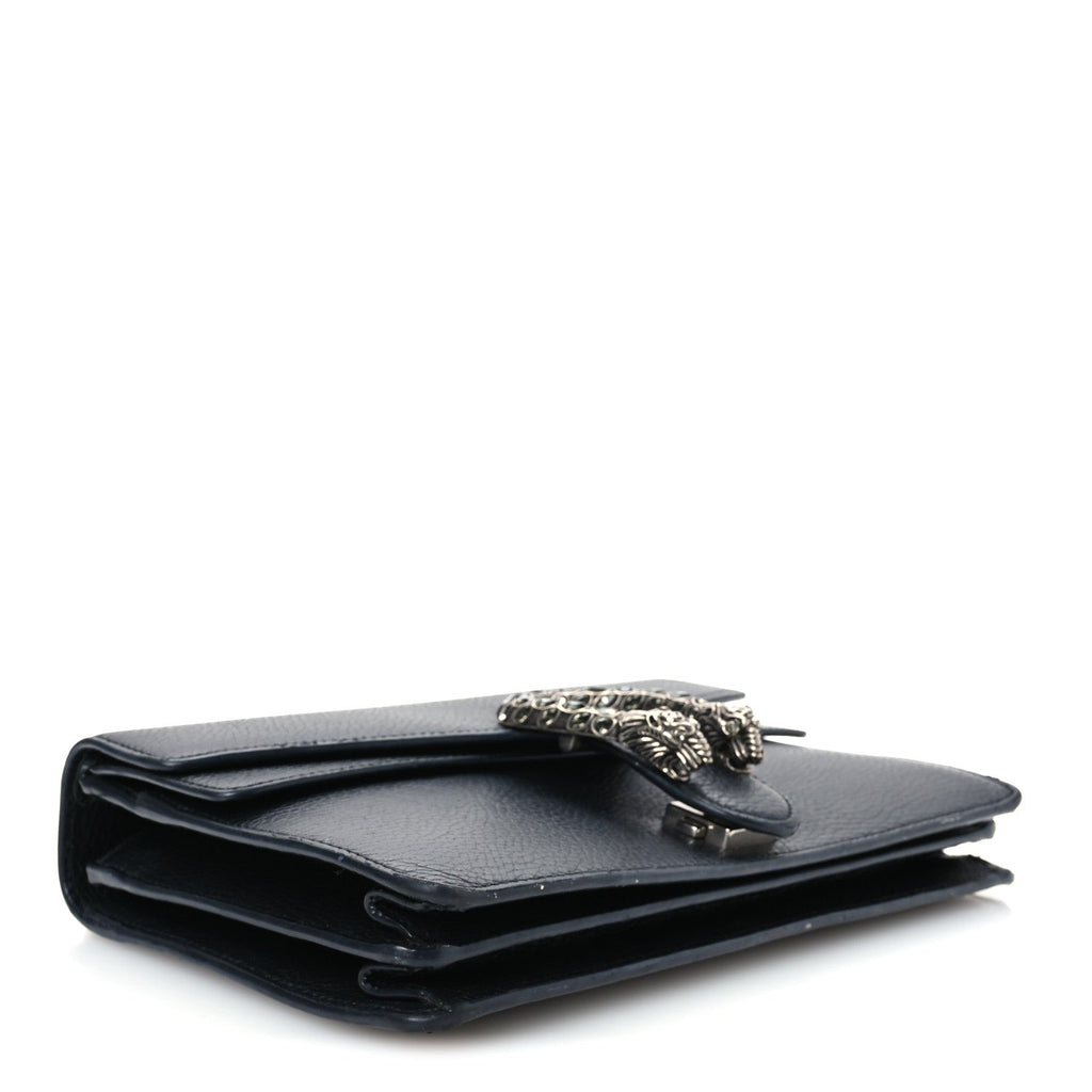 Pebbled Calfskin Small Dionysus Shoulder Bag Black wholesalehk.shop