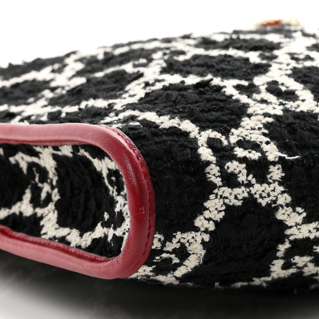 Tweed GG Monogram Large Rajah Chain Tote Romantic Cherry Black White wholesalehk.shop