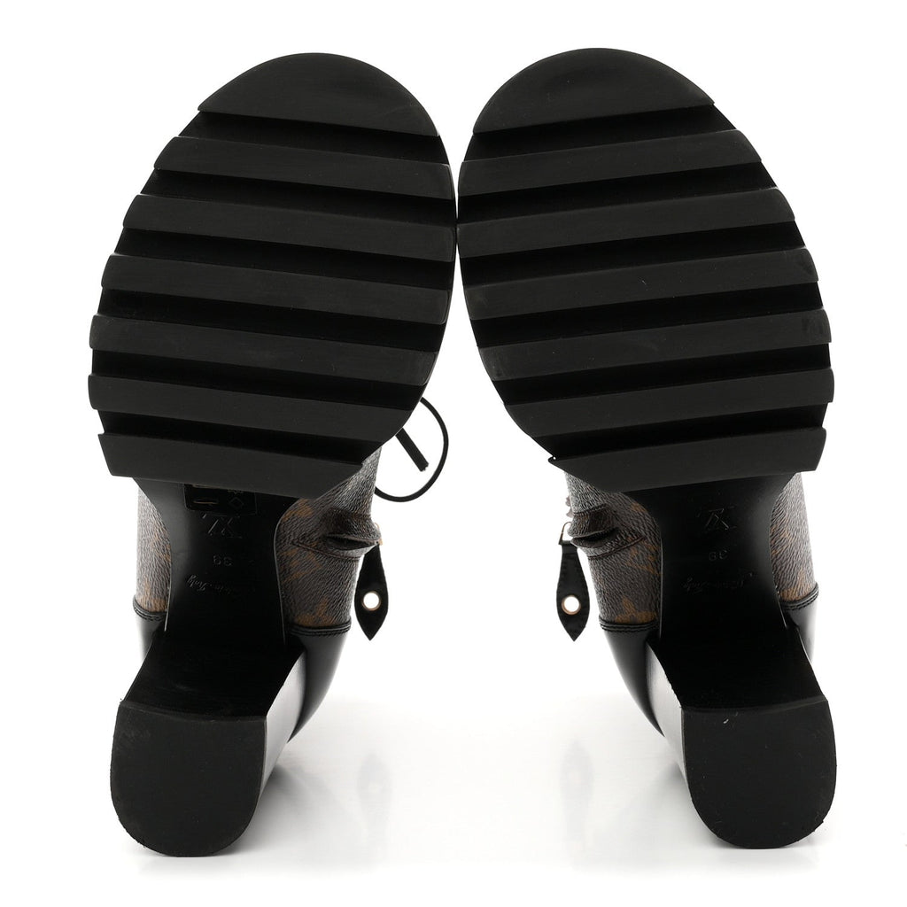 Patent Calfskin Monogram Star Trail Ankle Boots 39 Black £¨ Direct shipment via from wholesalehk.shop