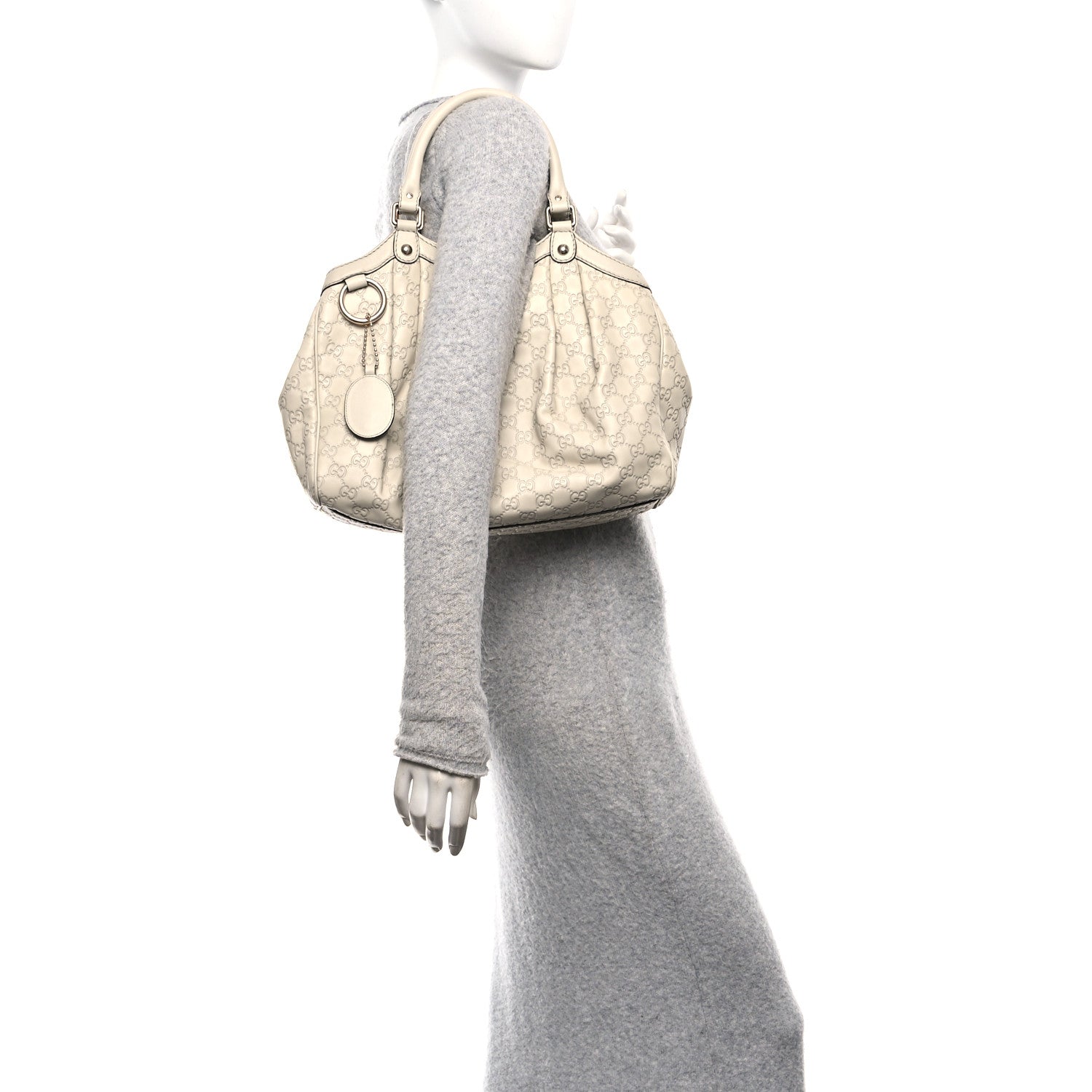 Guccissima Medium Sukey Tote Mystic White £¨ Direct shipment via from wholesalehk.shop