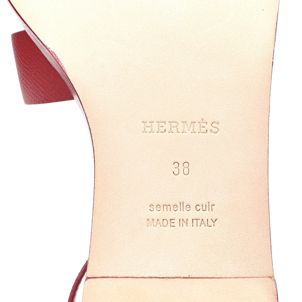 Epsom Santorini Sandals 38 Rouge H wholesalehk.shop