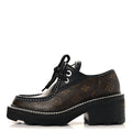 Monogram Calfskin Beaubourg Platform Derby Shoes 36 Brown £¨ Direct shipment via from wholesalehk.shop