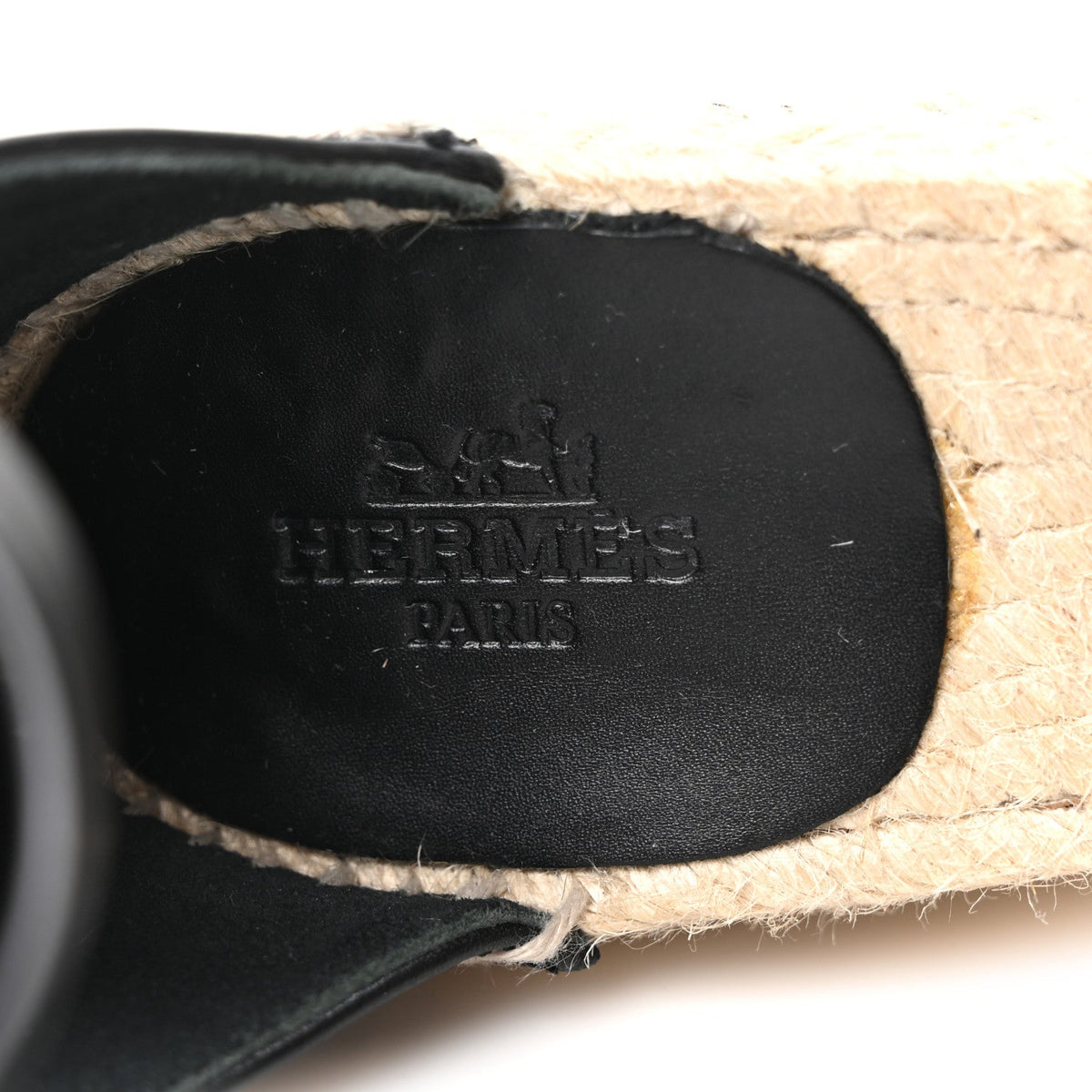 Calfskin Tipoli Espadrille Wedges 38 Black wholesalehk.shop