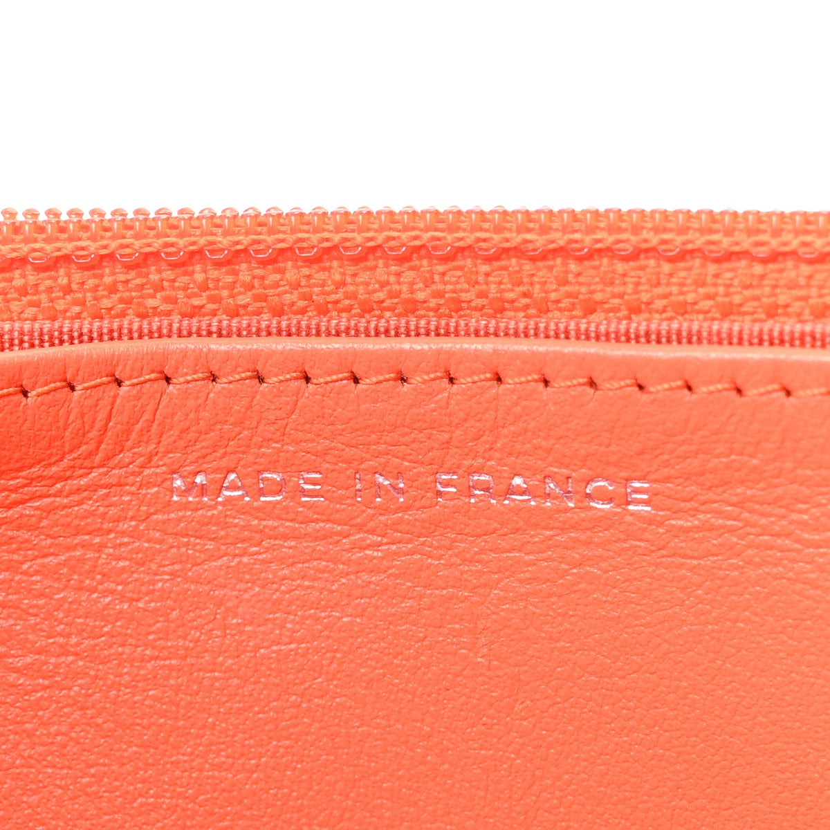 Caviar Quilted Boy Wallet On Chain WOC Orange wholesalehk.shop