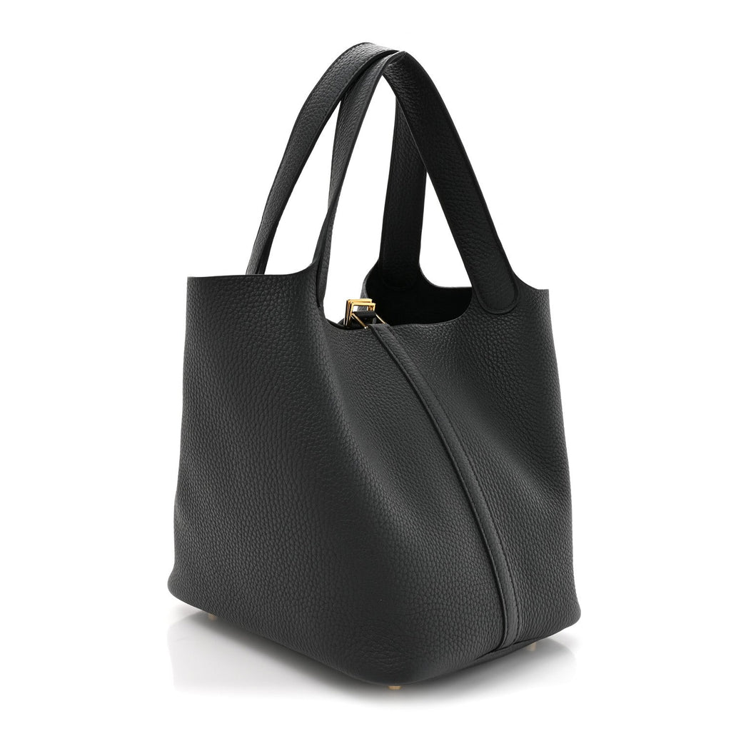 Taurillon Clemence Picotin Lock 22 MM Black £¨ Direct shipment via from wholesalehk.shop