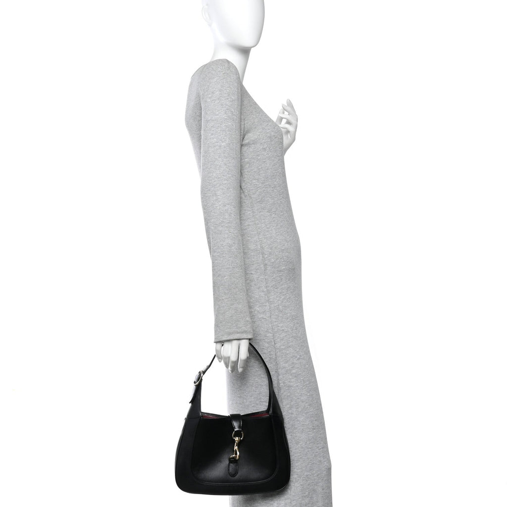 Calfskin Small Jackie Shoulder Bag Black £¨ Direct shipment via from wholesalehk.shop
