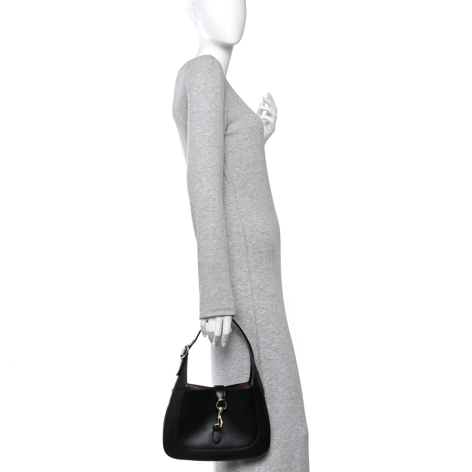 Calfskin Small Jackie Shoulder Bag Black £¨ Direct shipment via from wholesalehk.shop