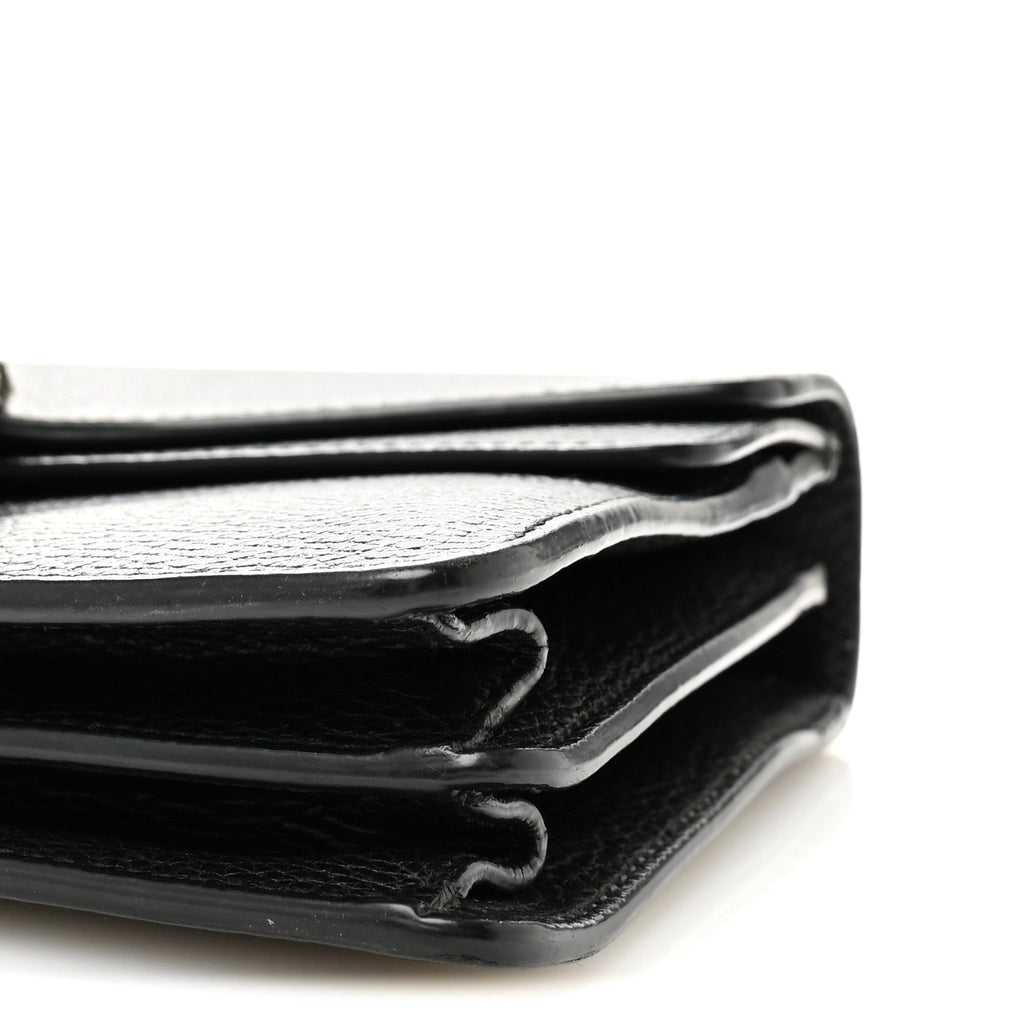 Pebbled Calfskin Small Dionysus Shoulder Bag Black wholesalehk.shop