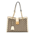 GG Supreme Monogram Medium Padlock Tote White £¨ Direct shipment via from wholesalehk.shop