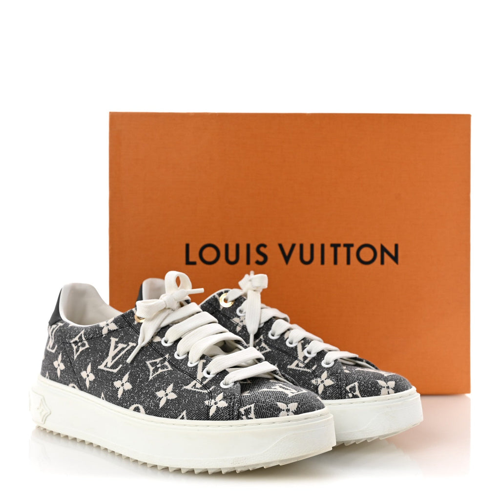 Denim Monogram Time Out Sneakers 39 £¨ Direct shipment via from wholesalehk.shop