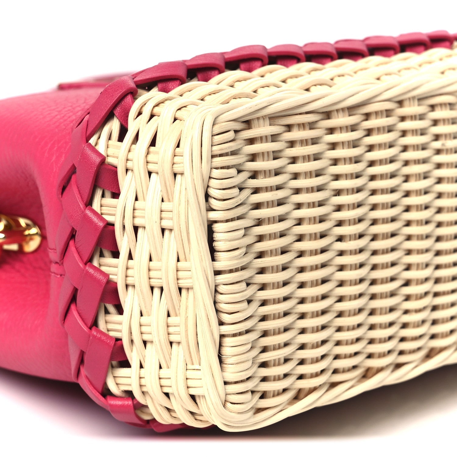 Rattan Taurillon Capucines Mini Magenta £¨ Direct shipment via from wholesalehk.shop