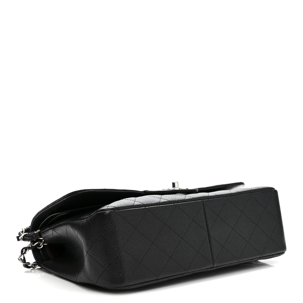 Caviar Quilted Jumbo Double Flap Black wholesalehk.shop