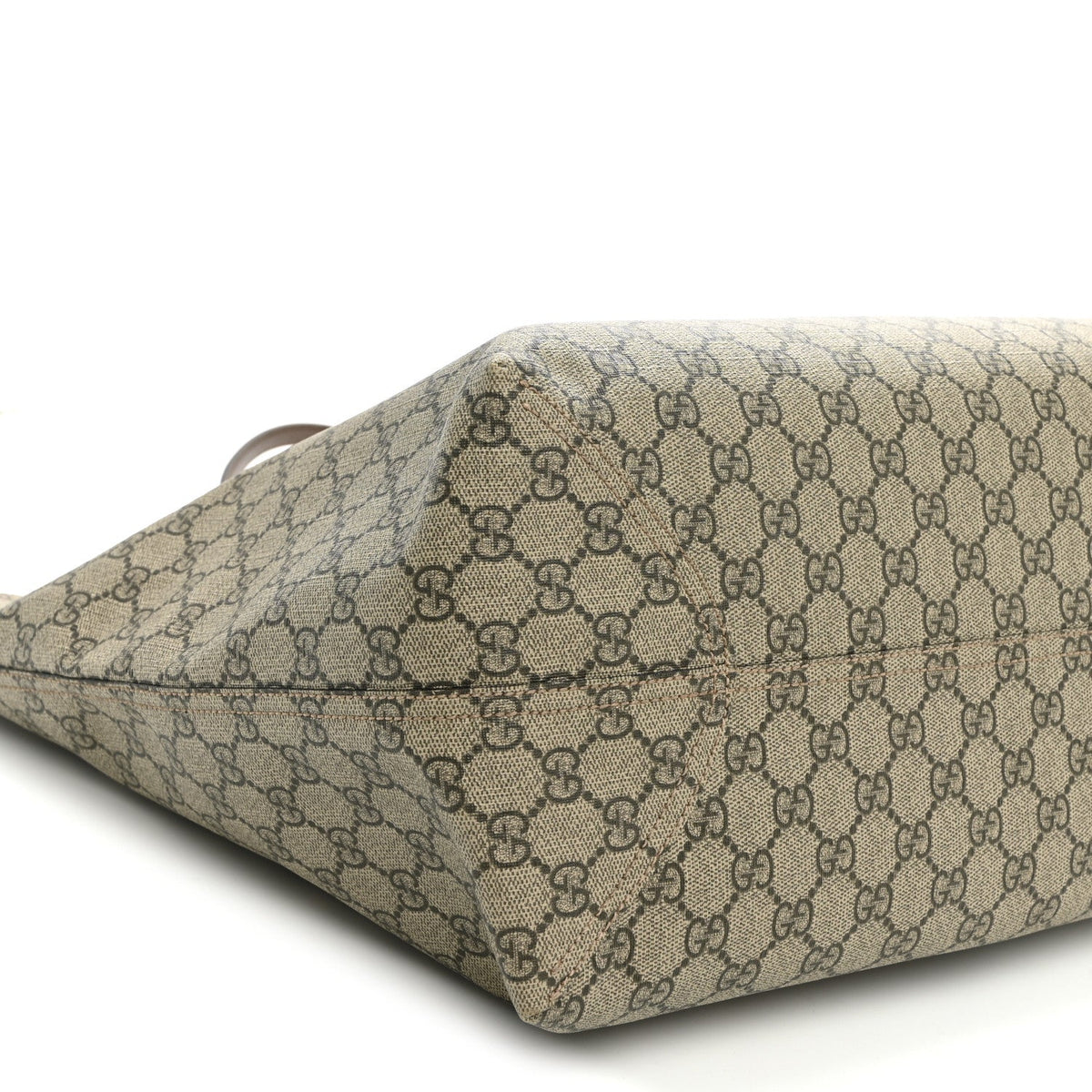 GG Supreme Monogram Medium Ophidia Shopping Tote Ebony wholesalehk.shop