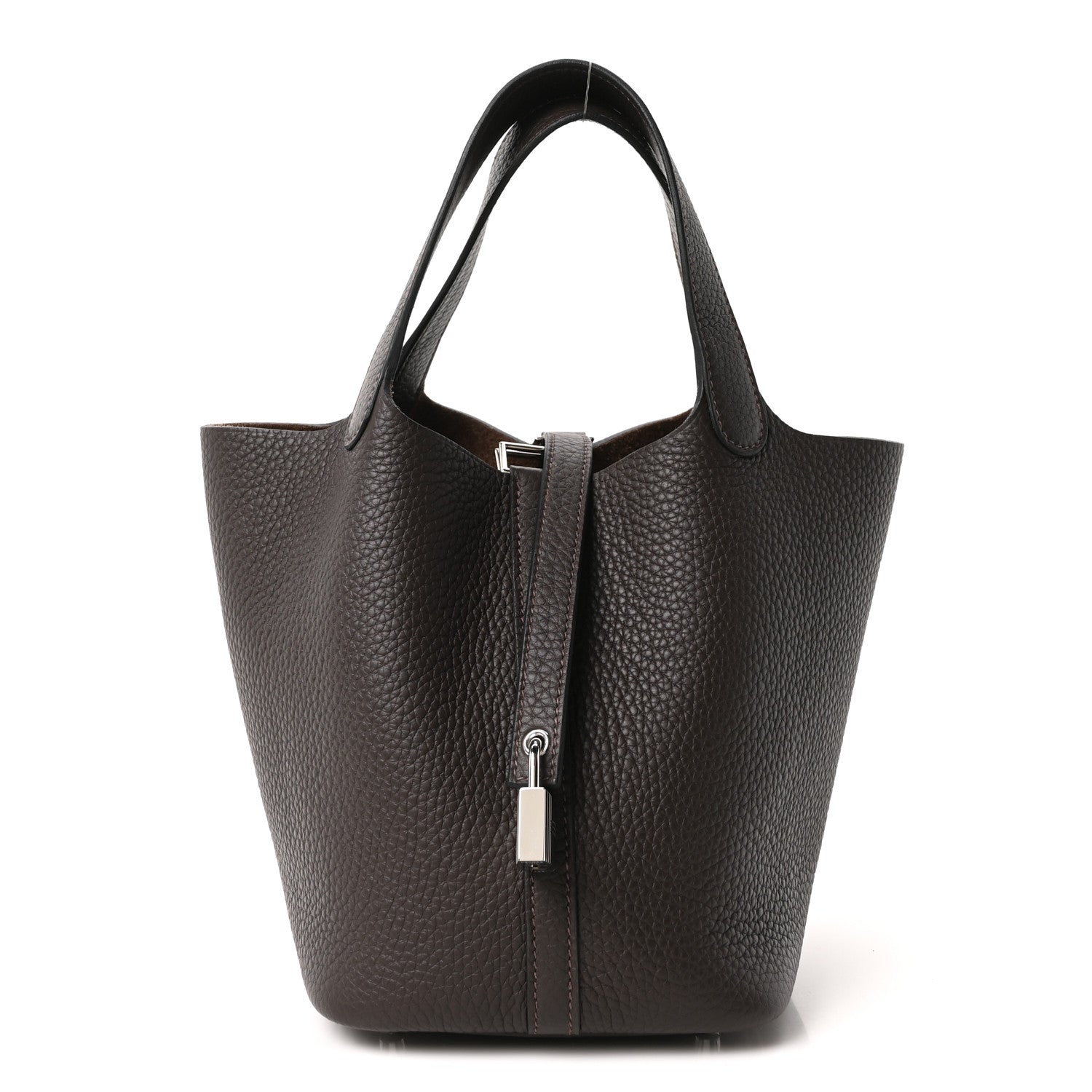Taurillon Clemence Picotin Lock 18 PM Ebene £¨ Direct shipment via from wholesalehk.shop