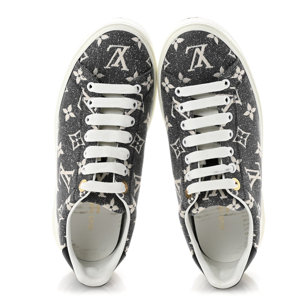 Denim Monogram Time Out Sneakers 38 £¨ Direct shipment via from wholesalehk.shop