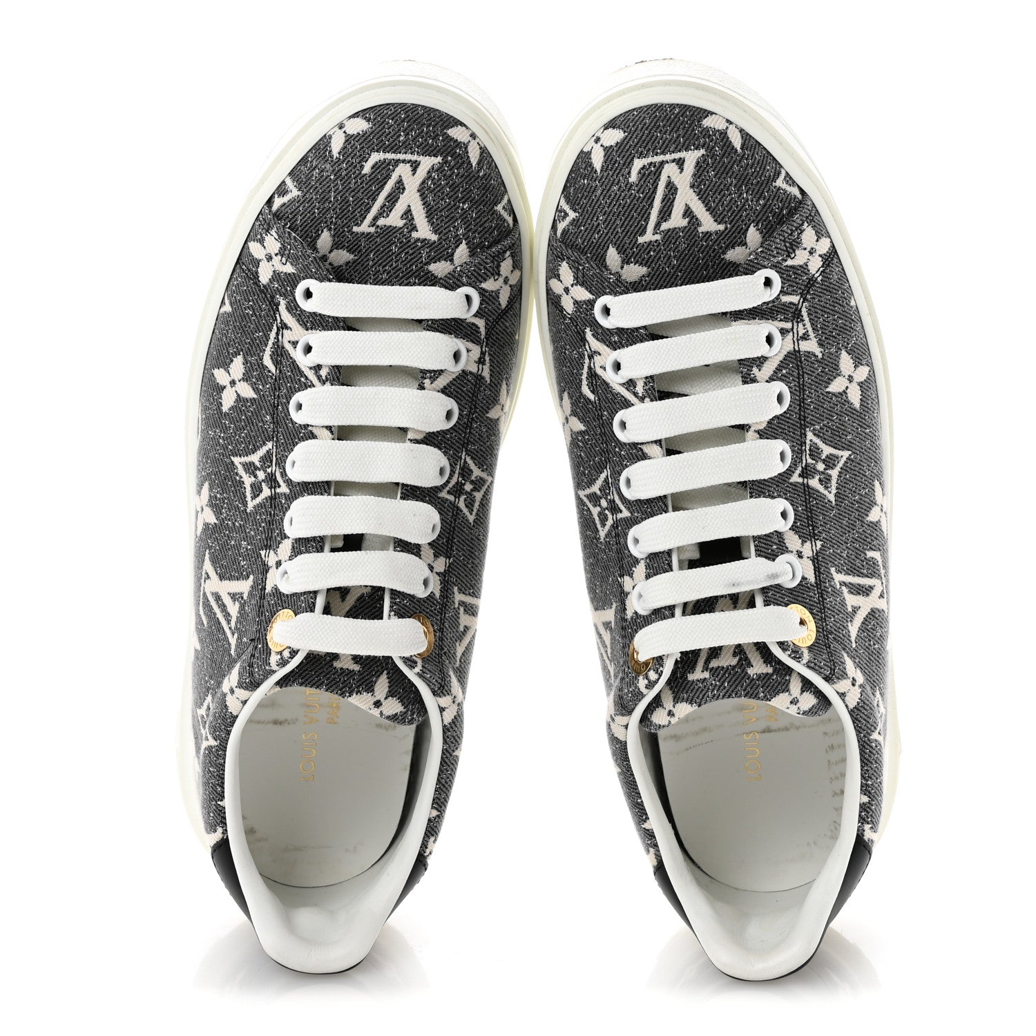 Denim Monogram Time Out Sneakers 38 £¨ Direct shipment via from wholesalehk.shop