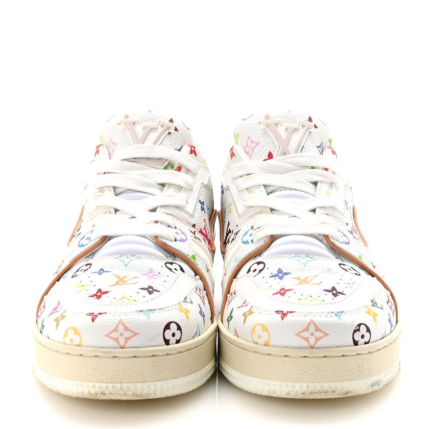LV X TM Calfskin Monogram Multicolor Womens LV Trainer Sneakers 39 White £¨ Direct shipment via from wholesalehk.shop