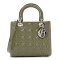 Patent Cannage Medium Lady Dior Grey wholesalehk.shop