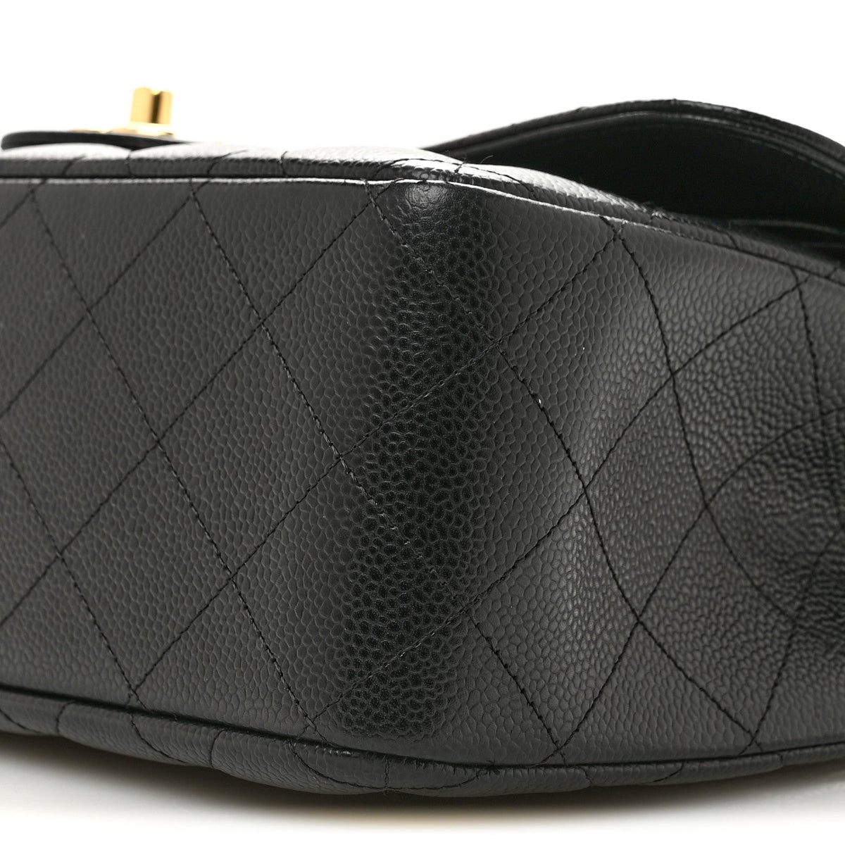 Caviar Quilted Jumbo Double Flap Black wholesalehk.shop