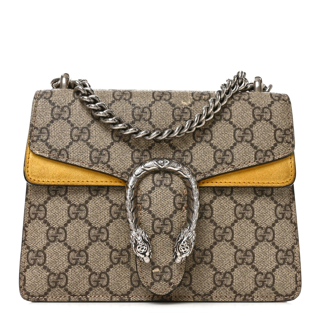 GG Supreme Monogram Mini Dionysus Shoulder Bag Yellow wholesalehk.shop